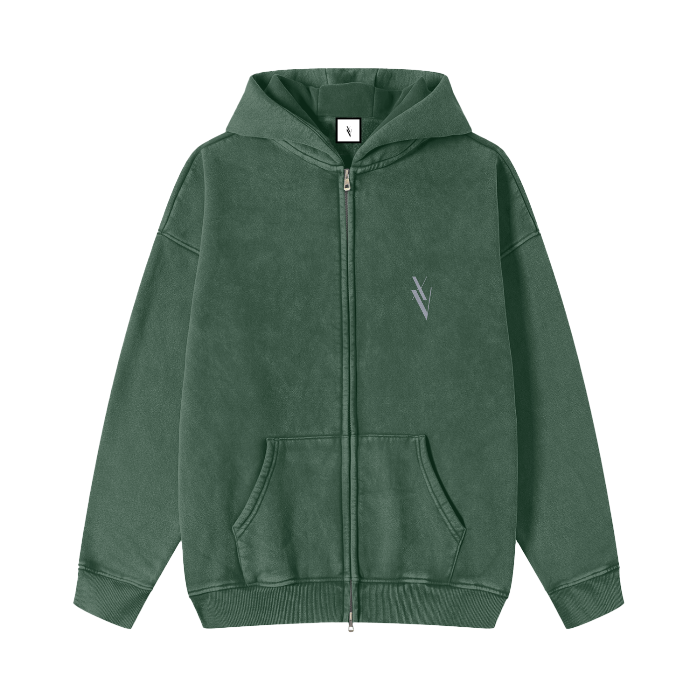 7 1 2 - Snow Washed Zip Hoodie