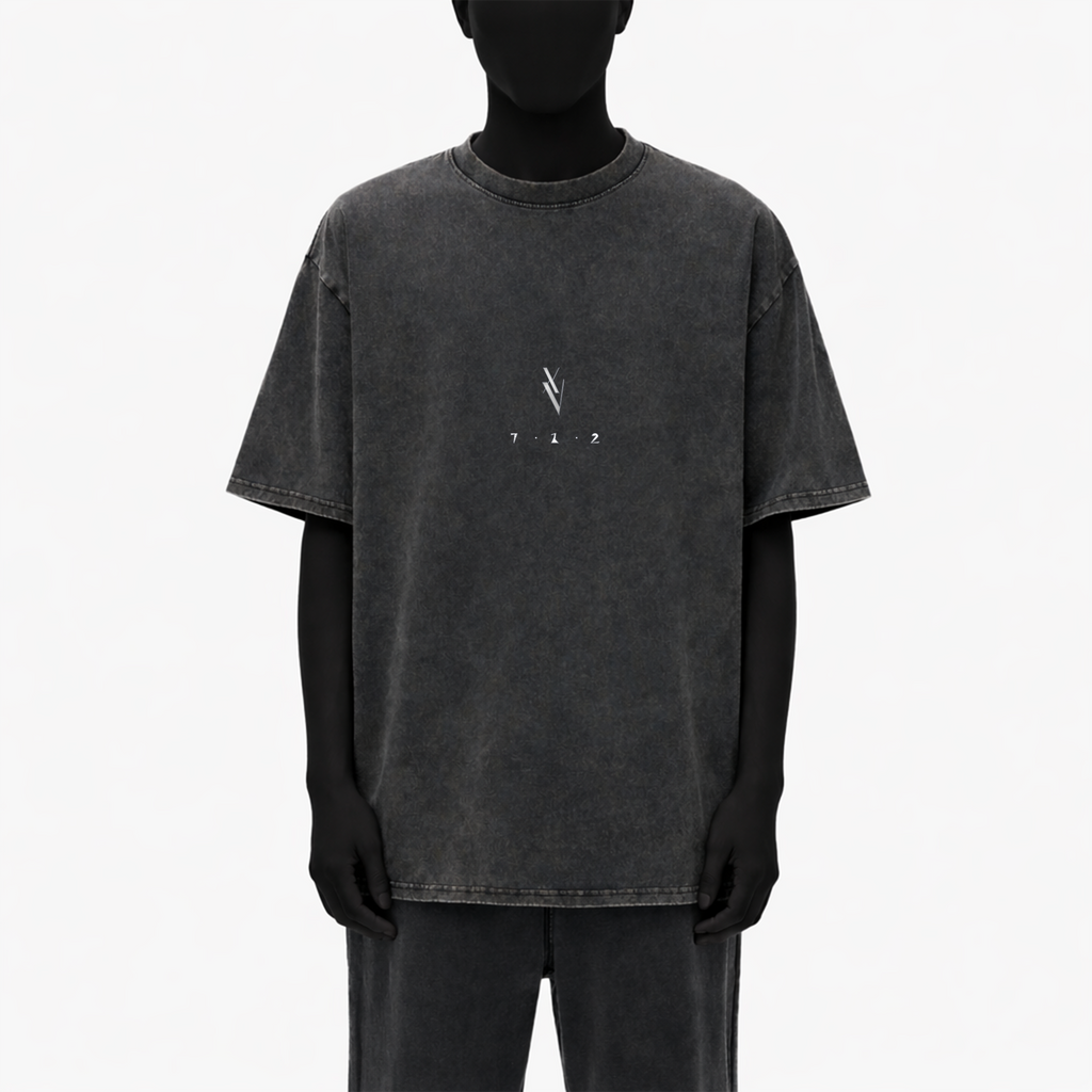 7 1 2 - Heavyweight Snow Washed T-Shirt