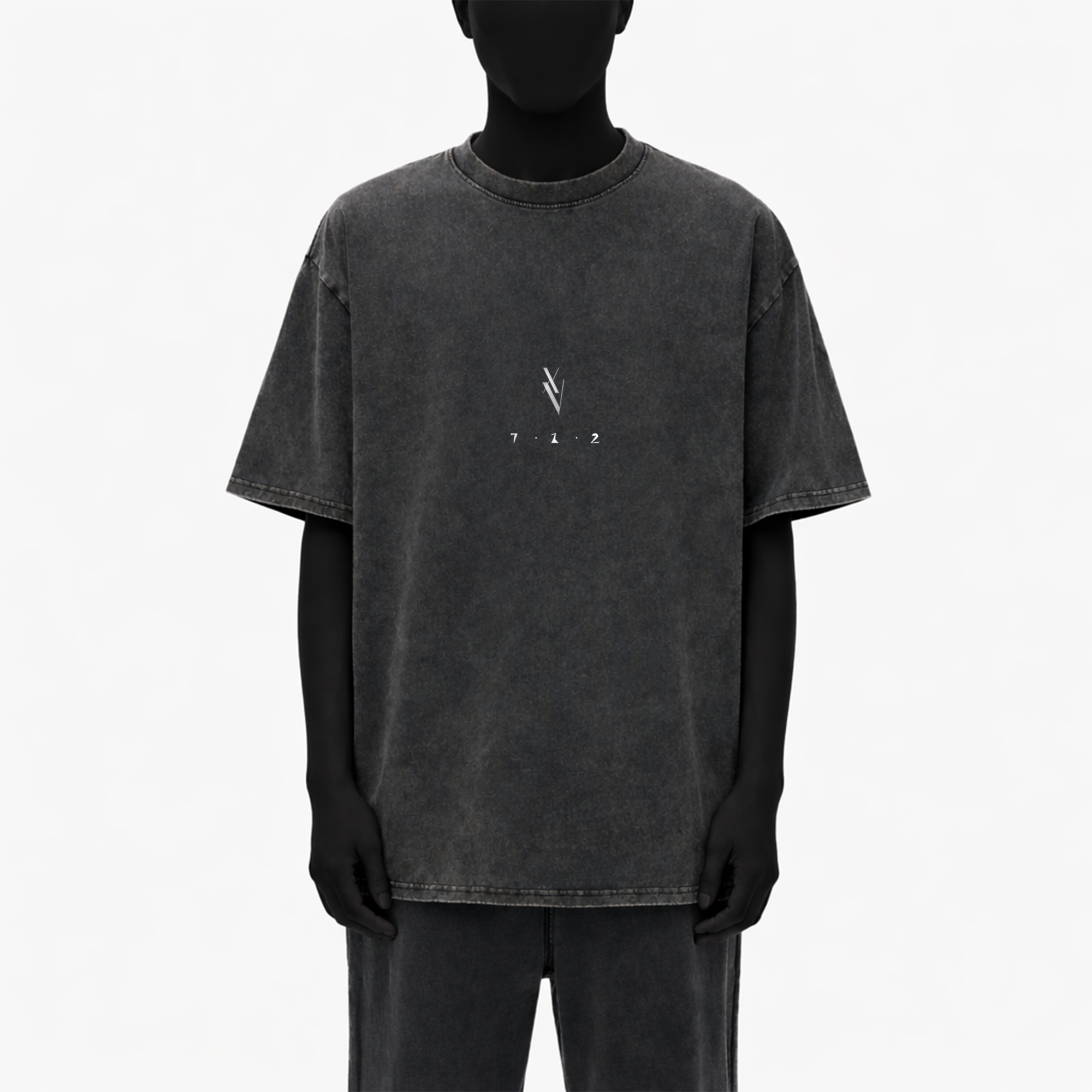 7 1 2 - Heavyweight Snow Washed T-Shirt